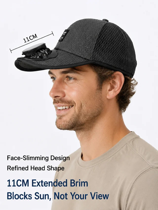 [Cool and Breathable] Mesh Breathable Solar Fan Hat