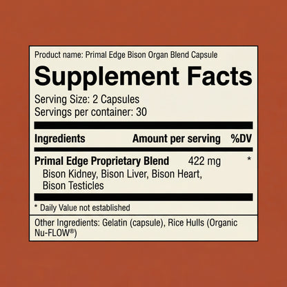 Primal American Bison Testosterone Booster