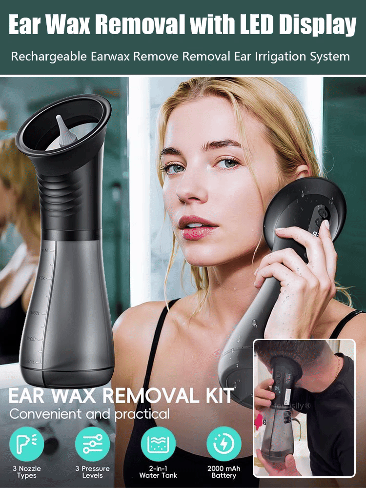 JS-2000mAh Long Battery Portable Manual Ear Cleaning Irrigator