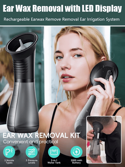 JS-2000mAh Long Battery Portable Manual Ear Cleaning Irrigator