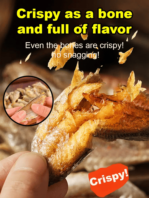 High-protein ready-to-eat deep-sea fish crisps