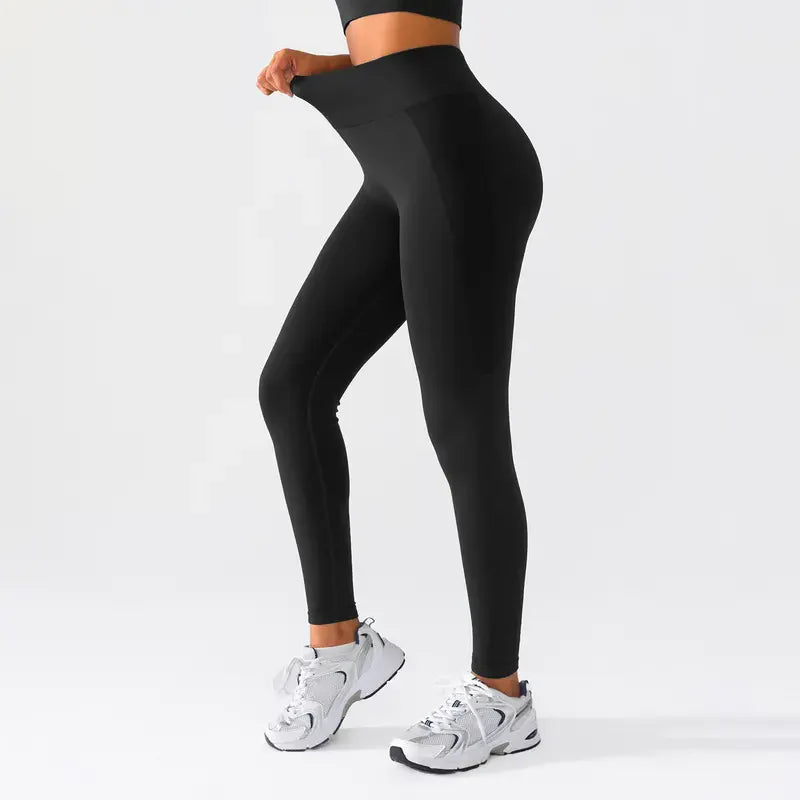 No Front Seam High Waisted Leggings for Women, Tummy Control Butt Lifting, Stretchy Yoga Gym Pilates Pants