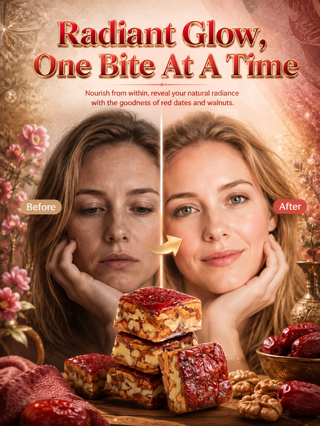 Premium Jujube Walnut Snack Bars