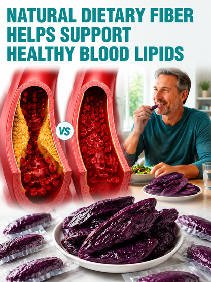 Healthy Low Fat Purple Sweet Potato Snack