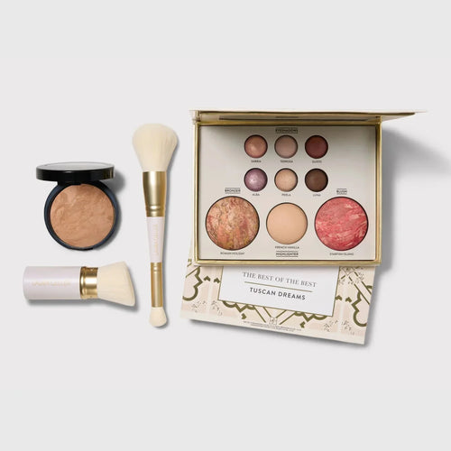 Holiday Glam Starter Kit 🎁🔥 50% OFF – LAST CHANCE! With Tuscan Dreams Baked Multicolor Eyeshadow Palette