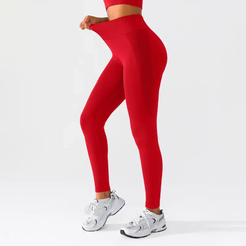 No Front Seam High Waisted Leggings for Women, Tummy Control Butt Lifting, Stretchy Yoga Gym Pilates Pants